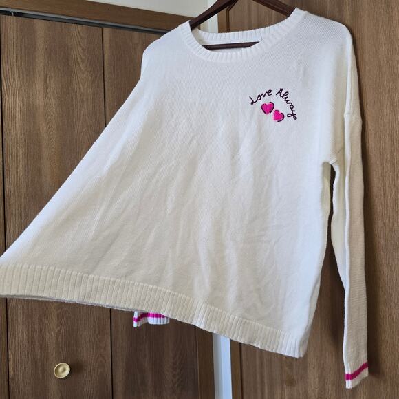 Lilly Pulitzer Pippy Sweater Coconut Love Always Embroidery - Picture 4 of 12